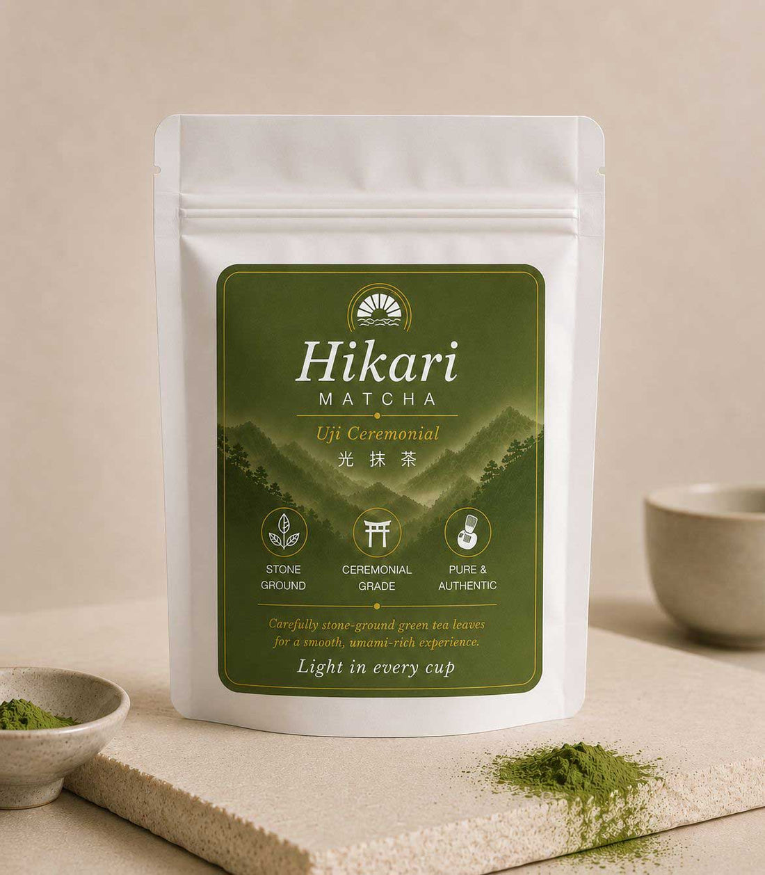 Ceremonial Matcha Refill 40g | Uji, Japan | Hikari Matcha